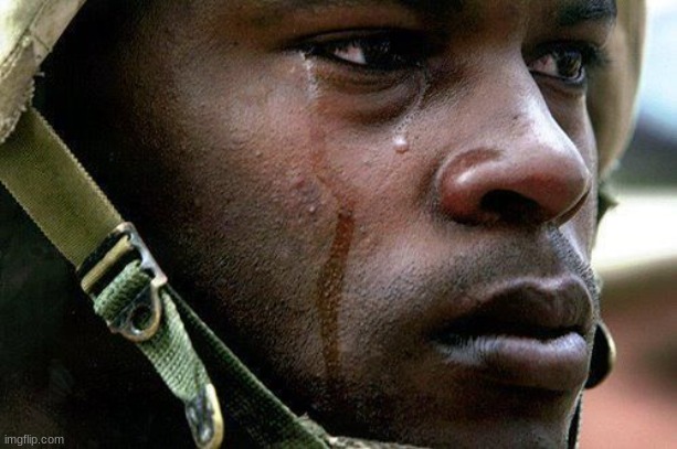 Sad Soldier | image tagged in sad soldier | made w/ Imgflip meme maker
