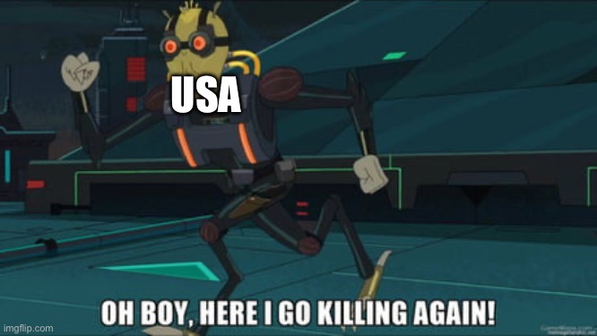 USA | image tagged in oh boy here i go killing again | made w/ Imgflip meme maker