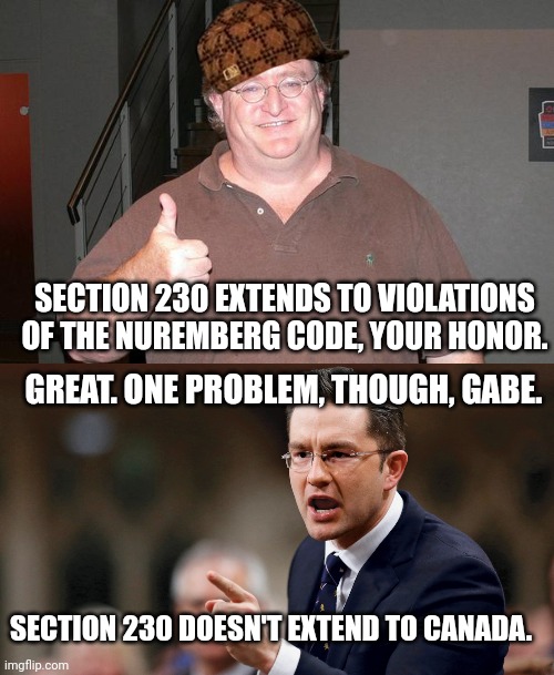 Image tagged in gabe newell,pierre poilievre