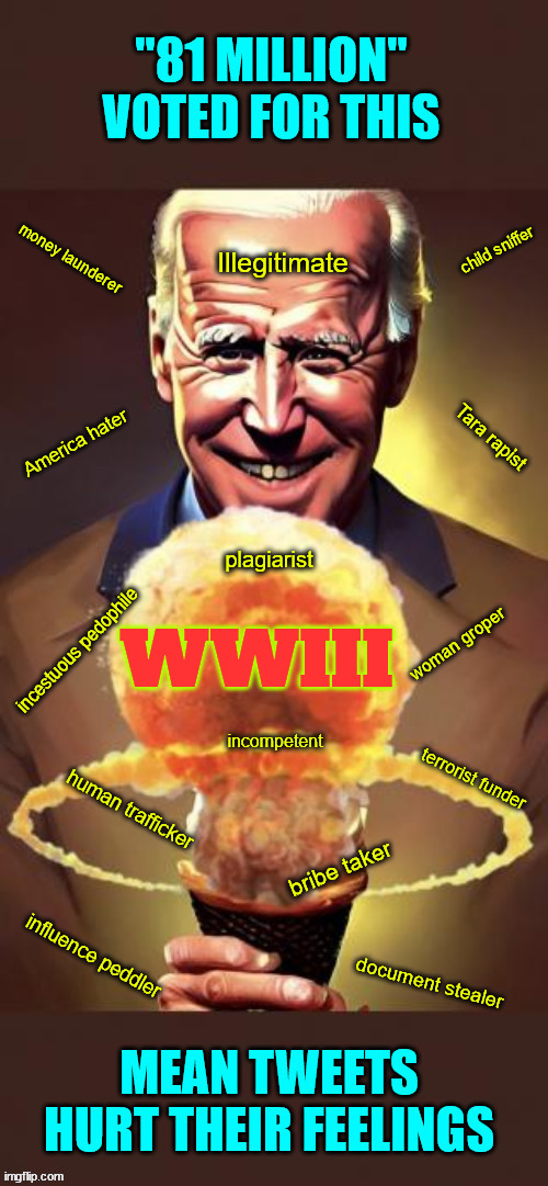 It would have been easier and much safer to delete their social media accounts. | WWIII | image tagged in dementia,joe biden,wwiii,at least there was no mean tweets | made w/ Imgflip meme maker