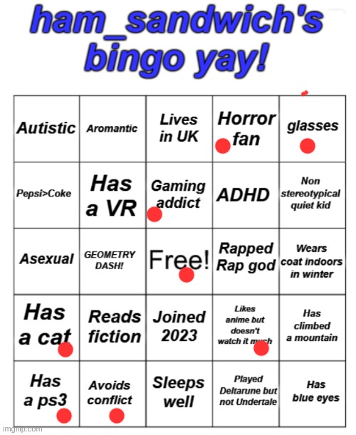 what does this mean | image tagged in ham's bingo board | made w/ Imgflip meme maker