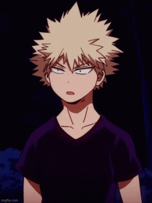 Bakugo confused | image tagged in funny,anime | made w/ Imgflip meme maker