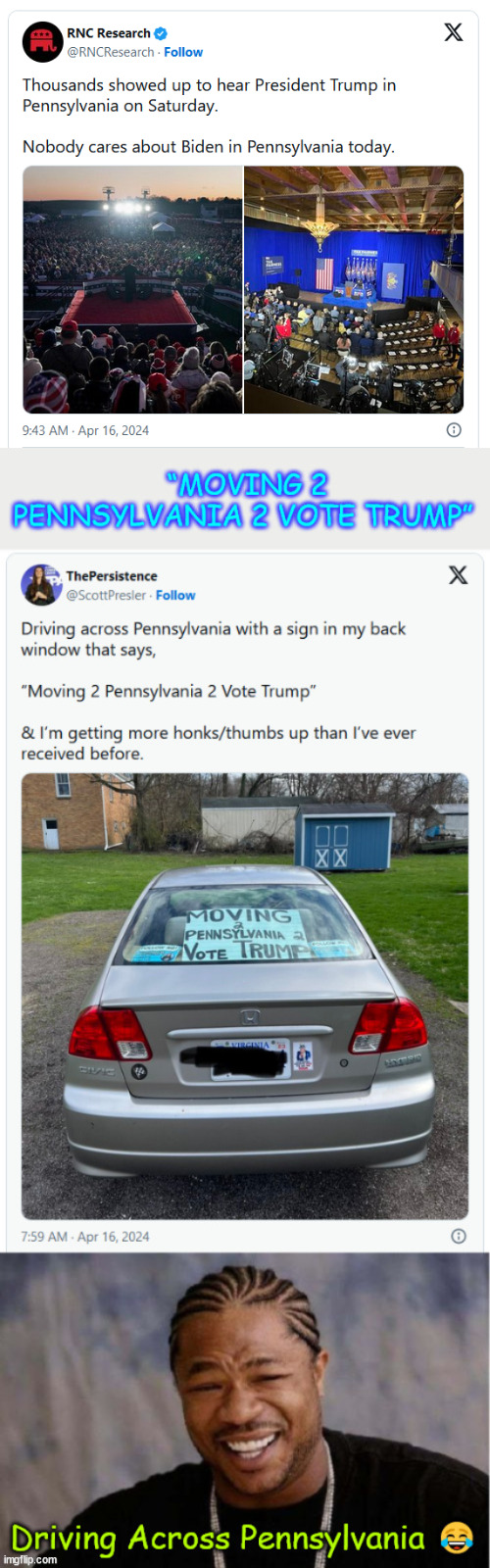 Nobody cares about Biden in Pennsylvania today | image tagged in biden,sucks,pennsylvania,thinks so too | made w/ Imgflip meme maker