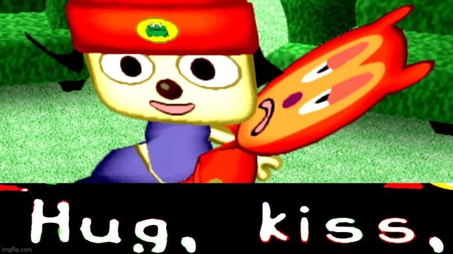 Parappa Share kiss with bro | made w/ Imgflip meme maker