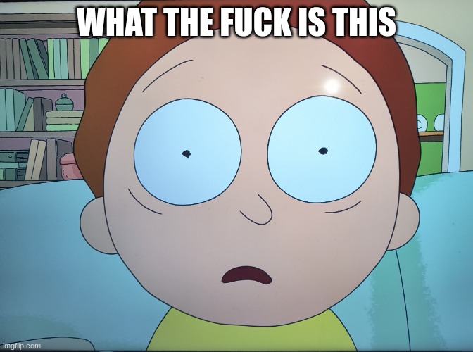 Mortified Morty | WHAT THE FUCK IS THIS | image tagged in mortified morty | made w/ Imgflip meme maker