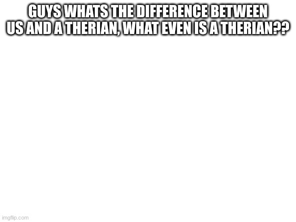 im confused | GUYS WHATS THE DIFFERENCE BETWEEN US AND A THERIAN, WHAT EVEN IS A THERIAN?? | image tagged in furry | made w/ Imgflip meme maker