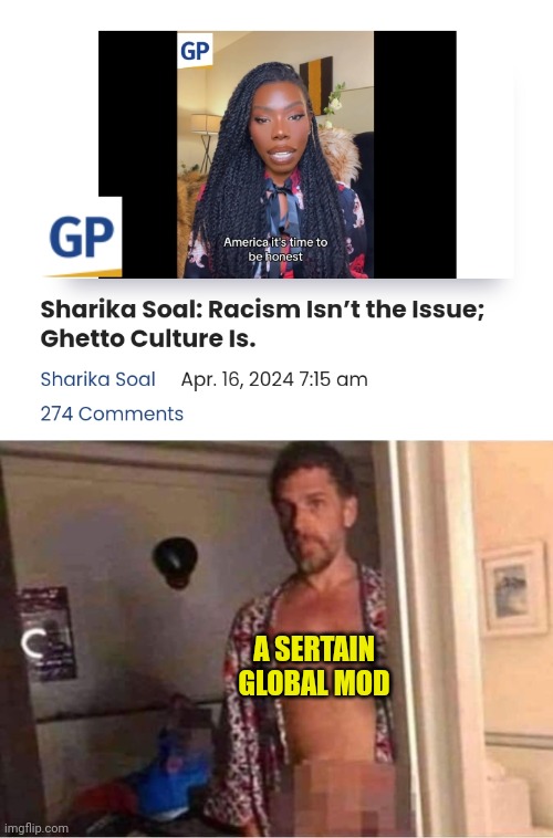 Can't Say it's not color it's culture on imgflip because that's racist... | A SERTAIN GLOBAL MOD | image tagged in hunter biden laptop censored pic,imgflip,imgflip mods,racist,culture | made w/ Imgflip meme maker