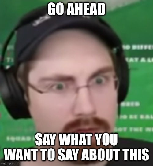Go ahead say what you want too | GO AHEAD; SAY WHAT YOU WANT TO SAY ABOUT THIS | image tagged in shocked failboat | made w/ Imgflip meme maker
