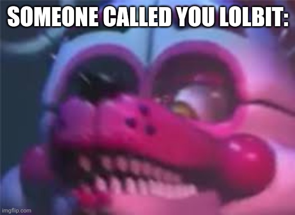 Fnaf | SOMEONE CALLED YOU LOLBIT: | image tagged in fnaf | made w/ Imgflip meme maker