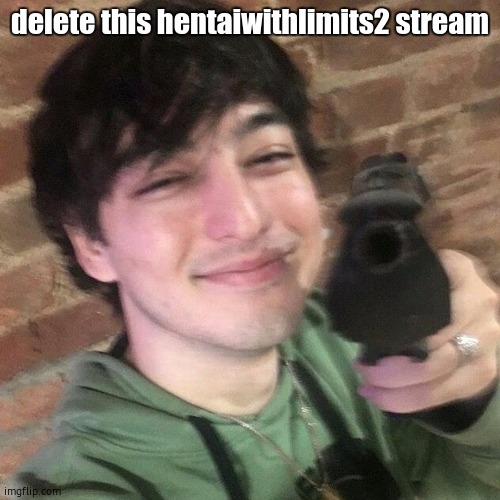 PLEASE DELETE THAT GROSS SHIT NOW!!!!!!! | delete this hentaiwithlimits2 stream | image tagged in point gun,hololive,delete this | made w/ Imgflip meme maker