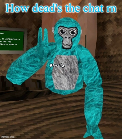 Monkey | How dead's the chat rn | image tagged in monkey | made w/ Imgflip meme maker