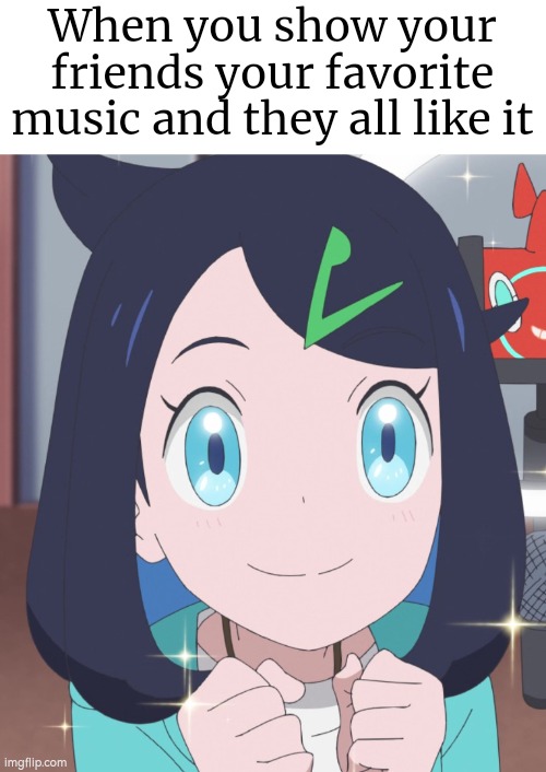 *Visible happiness* | When you show your friends your favorite music and they all like it | image tagged in friends,music,wholesome | made w/ Imgflip meme maker