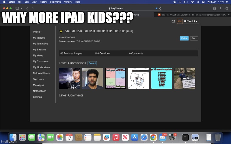 plz dont look at soundcloud tab | WHY MORE IPAD KIDS??? | image tagged in ipadkid | made w/ Imgflip meme maker