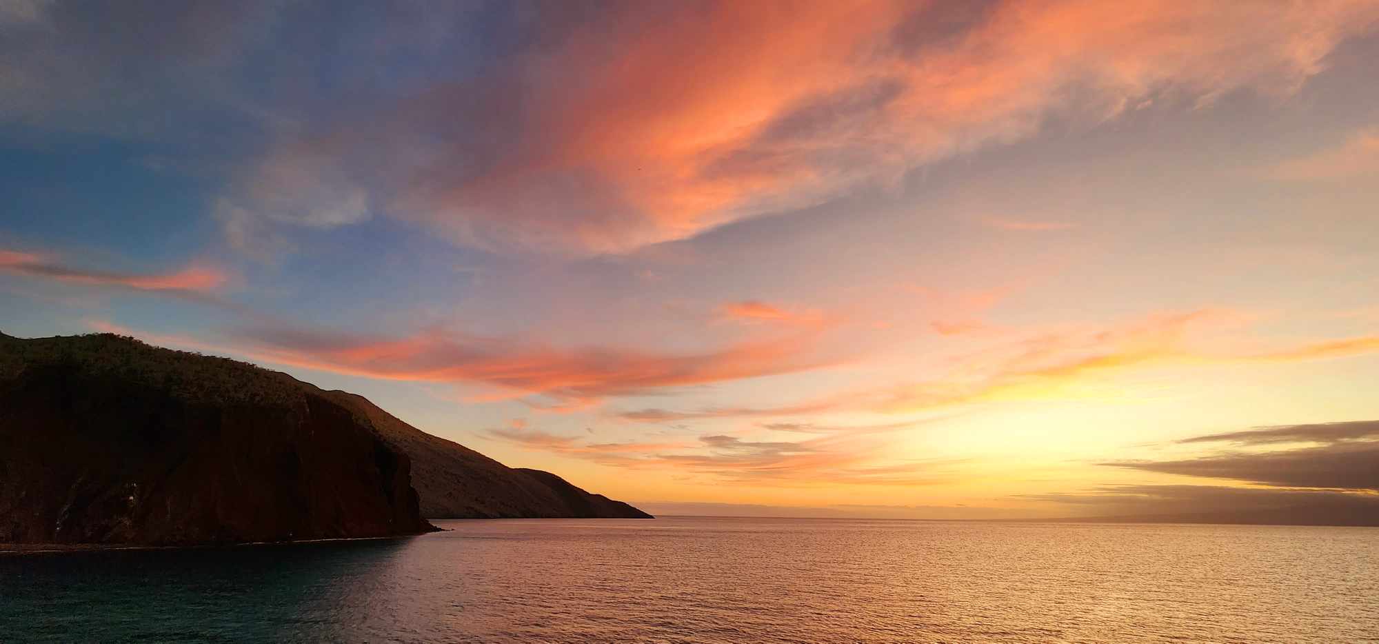 Sunset in the Galapagos Blank Meme Template