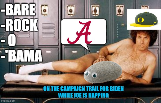 BARRY SOTERO hits the Campaign Trail as a favor for Tired Senile Friend | -BARE
-ROCK
- O
-'BAMA; ON THE CAMPAIGN TRAIL FOR BIDEN
WHILE JOE IS NAPPING | image tagged in semi pro nude,barack obama,hyper,sleepy guy,biden obama,trump | made w/ Imgflip meme maker