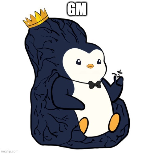 gm | GM | image tagged in pudgy big brain | made w/ Imgflip meme maker