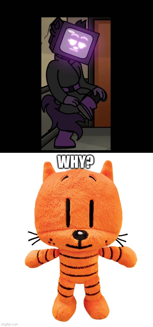 WHY? | image tagged in li'l petey plush | made w/ Imgflip meme maker