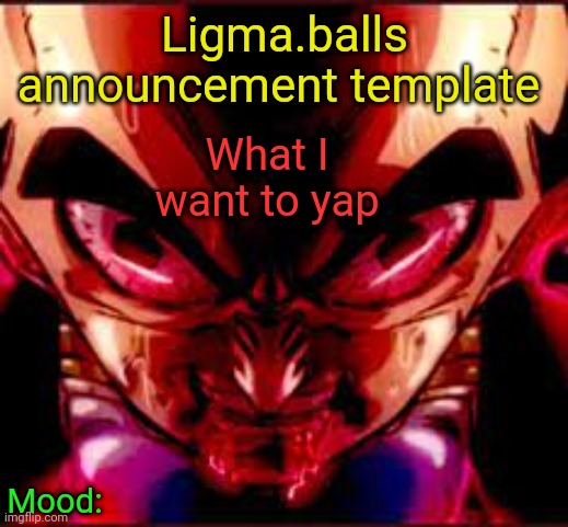 Ligma.balls Announcement Template Blank Meme Template