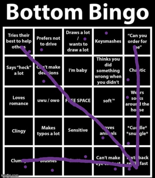 trends ig :) | image tagged in bottom bingo | made w/ Imgflip meme maker