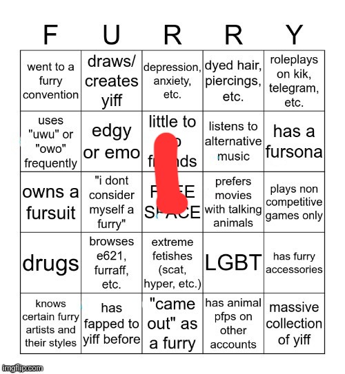 "Hear me out-" | image tagged in furry bingo v2 | made w/ Imgflip meme maker