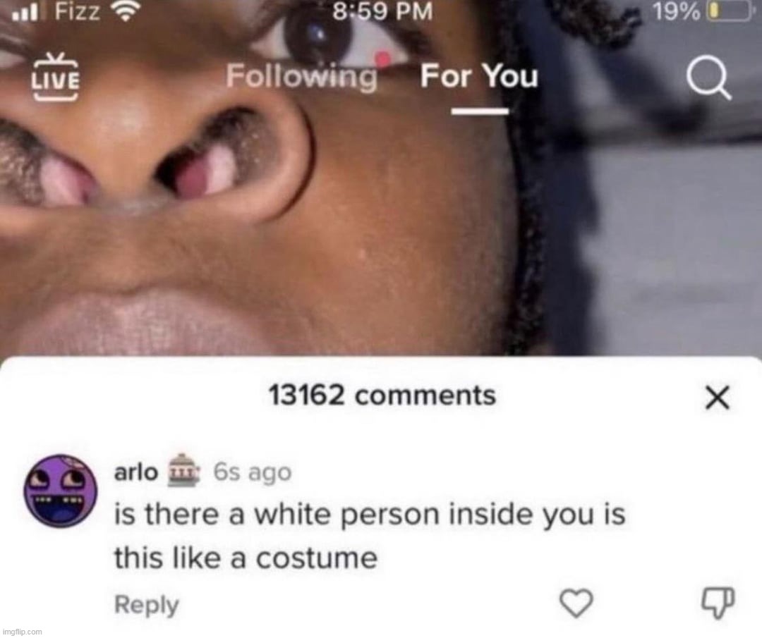 Skin suit | image tagged in memes,funny,cursed,comments | made w/ Imgflip meme maker