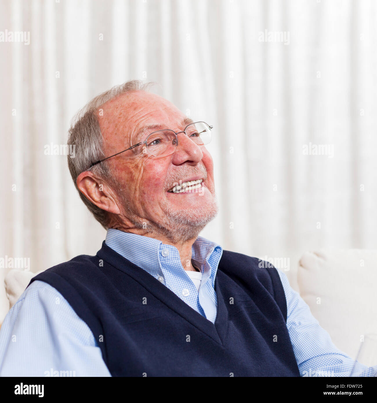 High Quality Nice Old Man Smiling Blank Meme Template