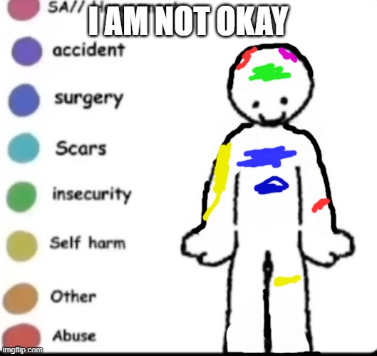 Make your own | I AM NOT OKAY | image tagged in make your own | made w/ Imgflip meme maker