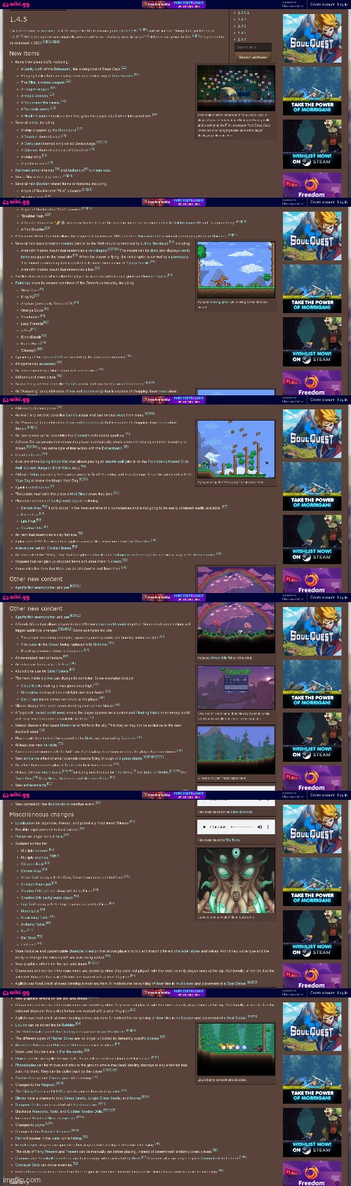 Future changes/features coming to Terraria 1.4.5 (So you don't miss out!!) | image tagged in terraria,video games,official wiki,terraria forums,announcement,updates | made w/ Imgflip meme maker