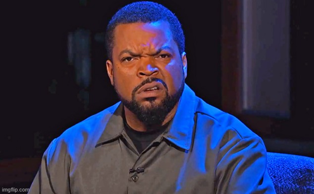 Ice Cube Disgusted | image tagged in ice cube disgusted | made w/ Imgflip meme maker