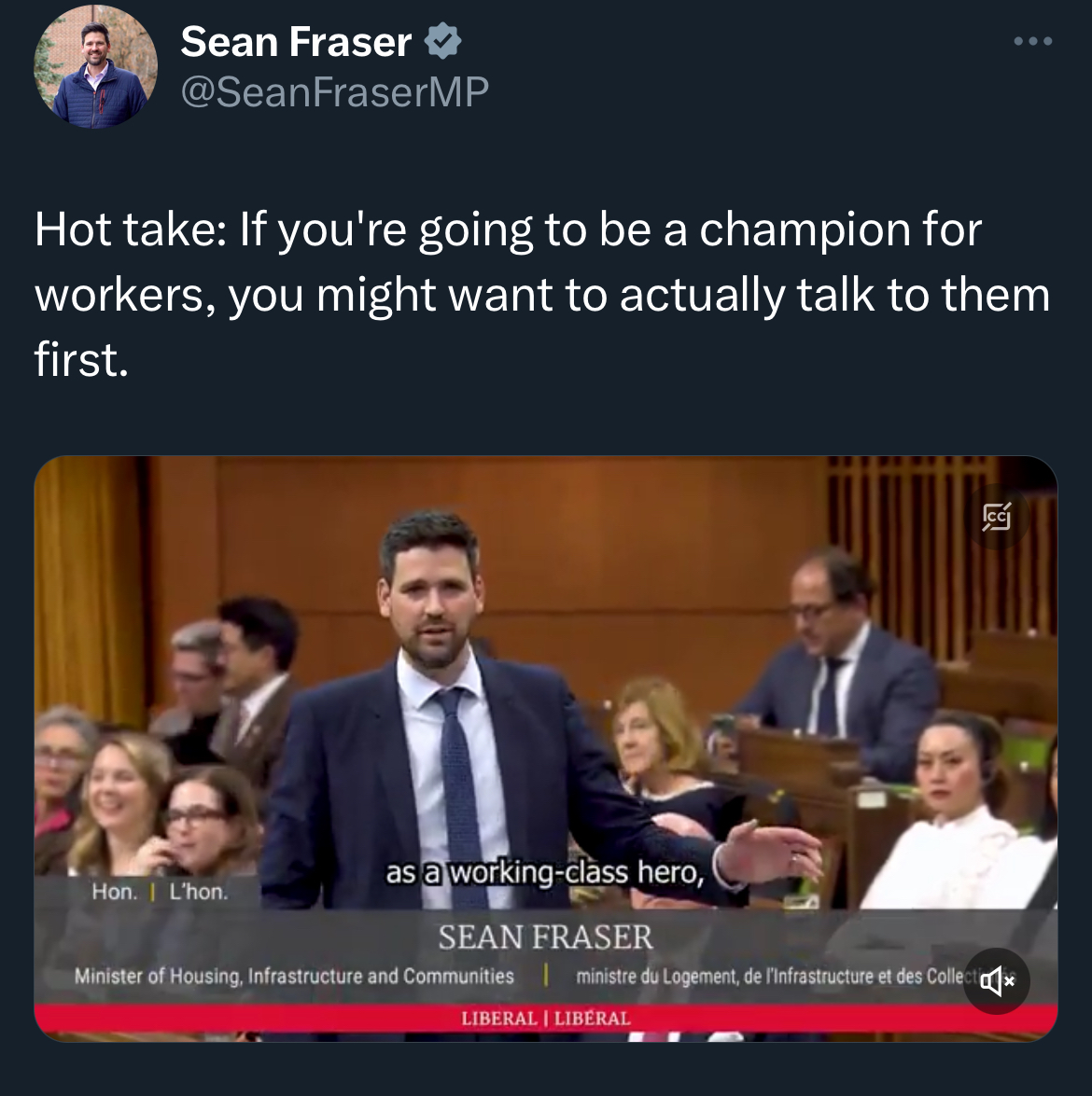 Sean Fraser takes out PP Blank Meme Template