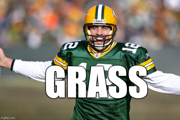 GRASS | image tagged in packers vs 49ers | made w/ Imgflip meme maker
