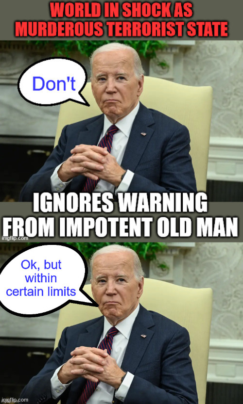 Don't... | image tagged in nobody listens,dementia joe | made w/ Imgflip meme maker
