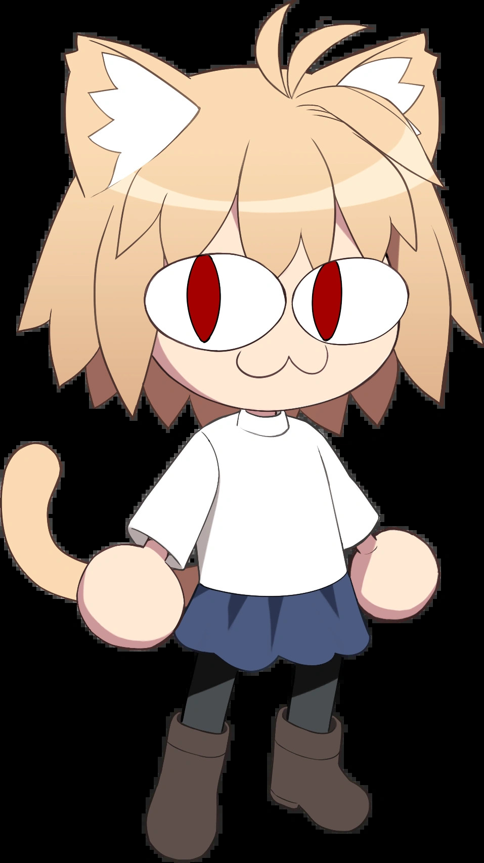Neco Arc ¾ portrait full body Blank Meme Template