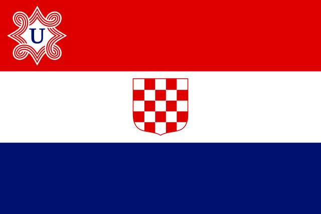 Fascist Croatia Flag Blank Meme Template