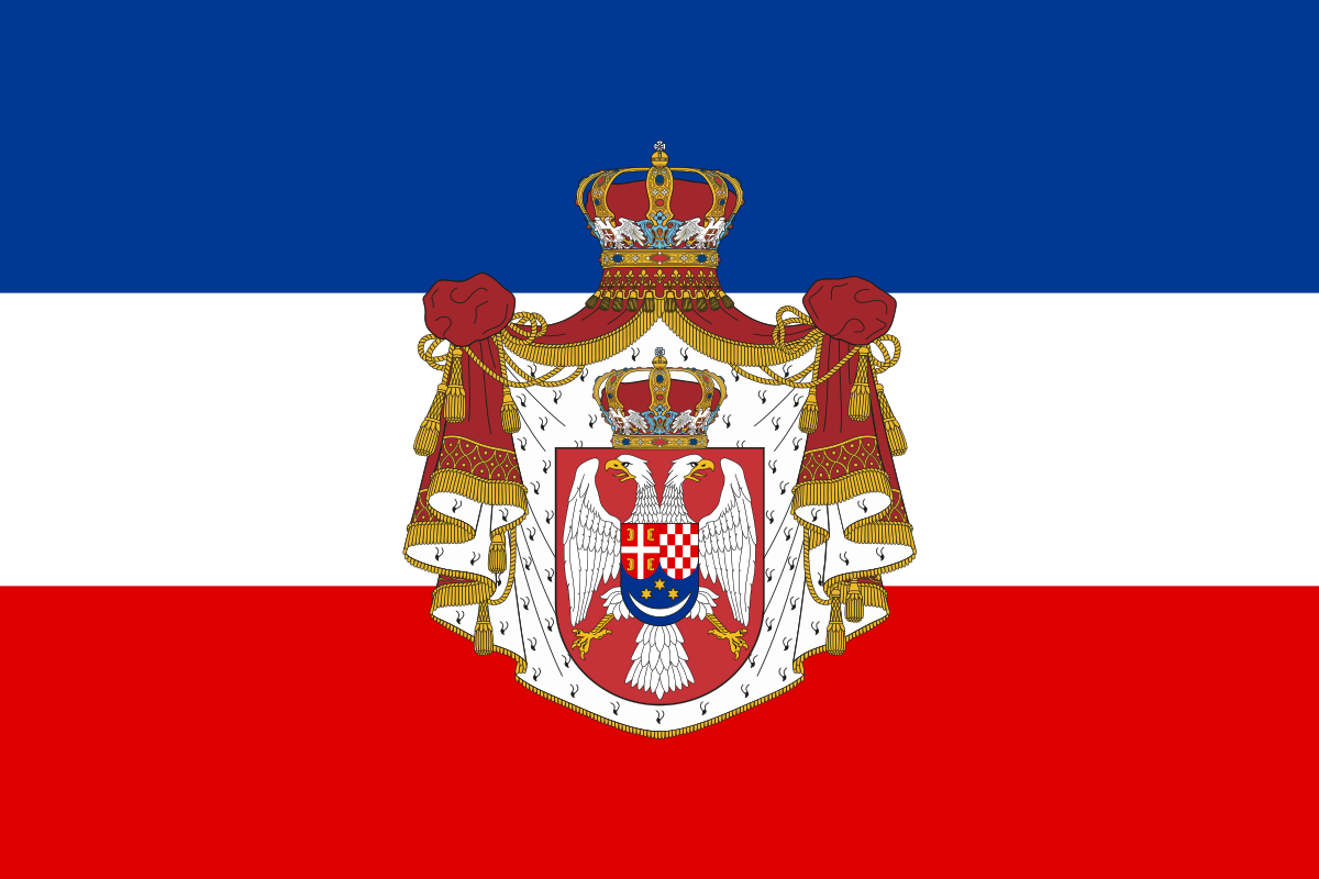 High Quality Kingdom of Yugoslavia flag Blank Meme Template