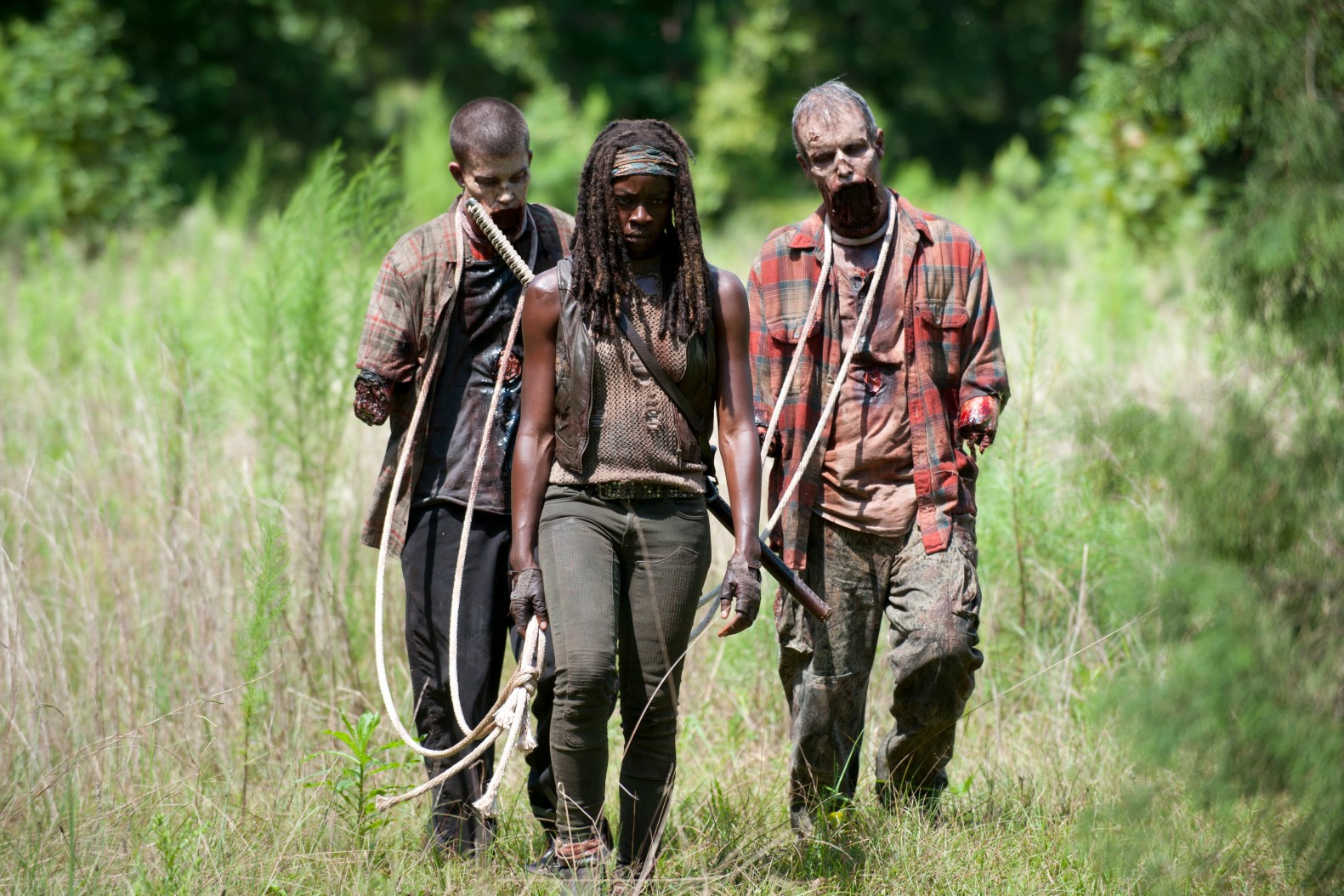 High Quality TWD Michonne walkers Blank Meme Template