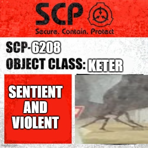 High Quality SCP-6208 Label Blank Meme Template