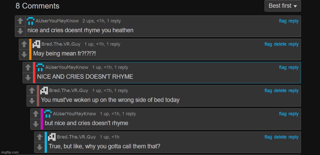 rare footage of AUserYouMayKnow being mean for no reason | made w/ Imgflip meme maker