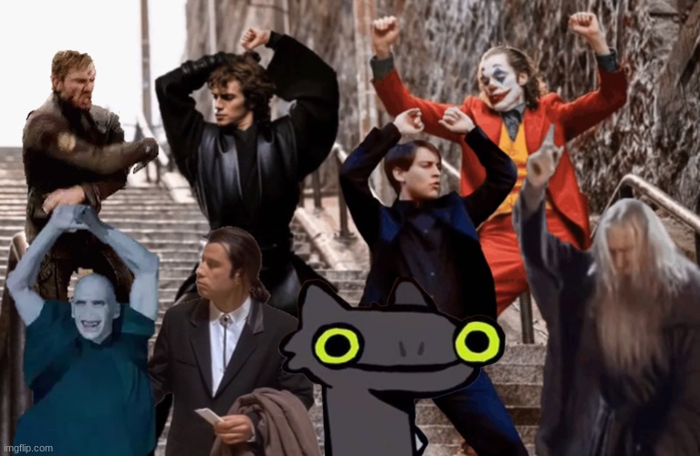 Joker, Tobey, and the crew | image tagged in joker tobey and the crew | made w/ Imgflip meme maker