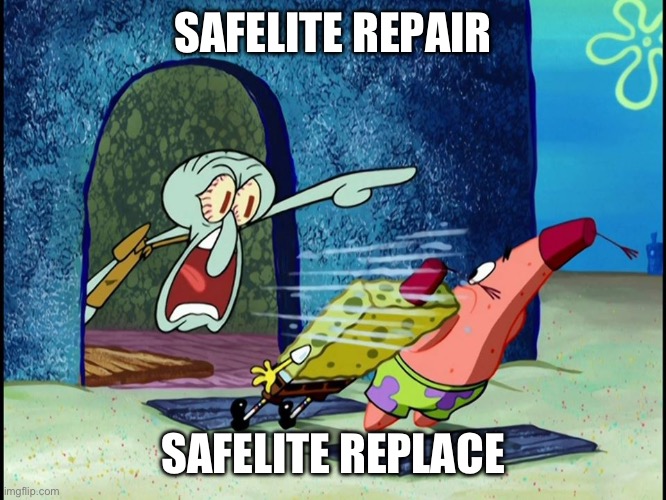 Squidward Screaming | SAFELITE REPAIR; SAFELITE REPLACE | image tagged in squidward screaming | made w/ Imgflip meme maker