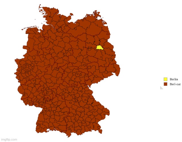 Ah yes, Berl-out | image tagged in germany,maps | made w/ Imgflip meme maker