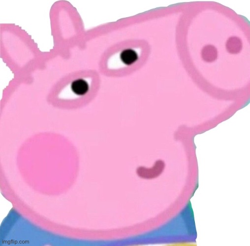 Sus George pig | image tagged in sus george pig | made w/ Imgflip meme maker