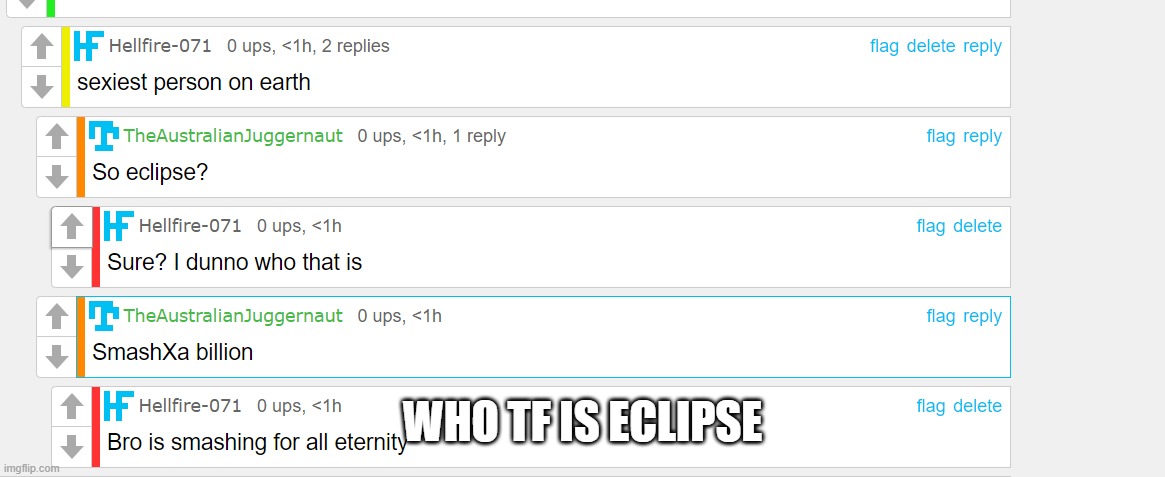 WHO TF IS ECLIPSE | made w/ Imgflip meme maker