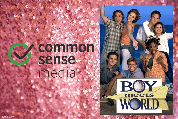 Boy Meets World (1993) (TV Series) | image tagged in pink sequin background,disney plus,disney,deviantart,tv show,girls | made w/ Imgflip meme maker