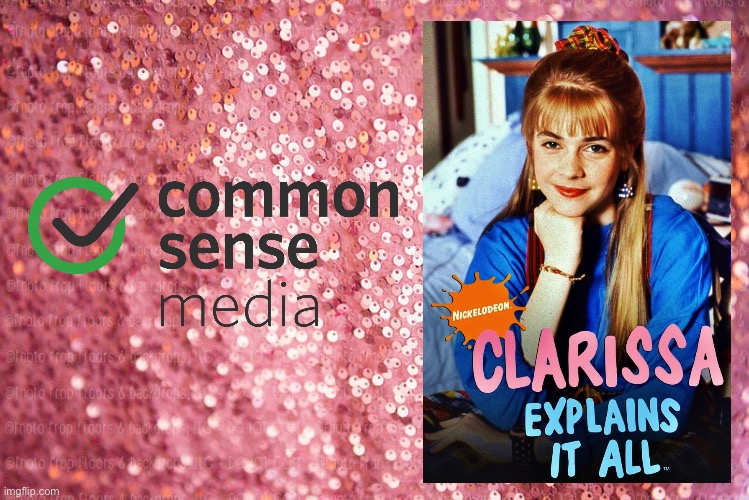 Clarissa Explains It All (1991) (TV Series) | image tagged in pink sequin background,nickelodeon,90s,deviantart,girl,pretty girl | made w/ Imgflip meme maker