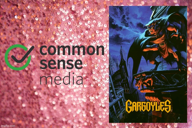 Gargoyles (1994) (TV Series) | image tagged in pink sequin background,disney plus,disney,deviantart,new york city,90s | made w/ Imgflip meme maker