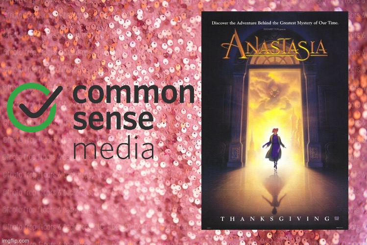 Anastasia (1997) | image tagged in pink sequin background,deviantart,girl,princess,disney princess,disney plus | made w/ Imgflip meme maker