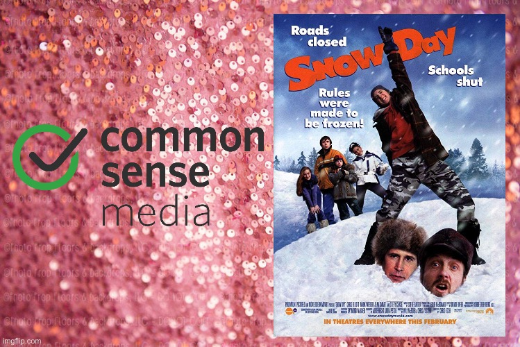 Snow Day (2000) | image tagged in pink sequin background,nickelodeon,deviantart,girl,movie,2000s | made w/ Imgflip meme maker