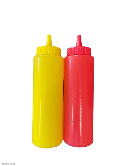 Ketchup and mustard | image tagged in ketchup and mustard | made w/ Imgflip meme maker