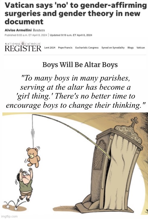 Save Our Altar Boys | image tagged in catholic hypocrisy | made w/ Imgflip meme maker